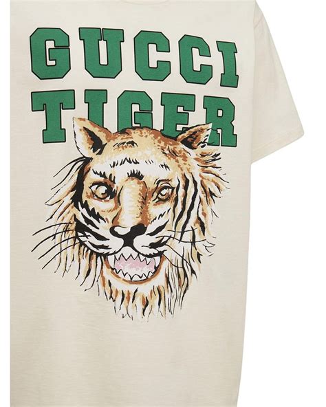 green gucci tiger sweatshirt|Gucci tiger print t shirt.